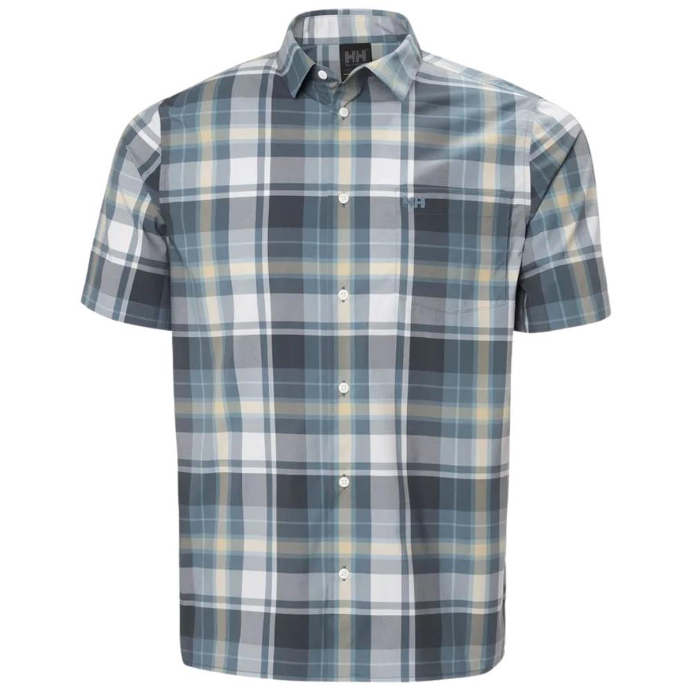 Helly Hansen Men's Fjord Quick-Dry Short Sleeve Shirt 2.0 WASHEDNAVYPEAKPLAID