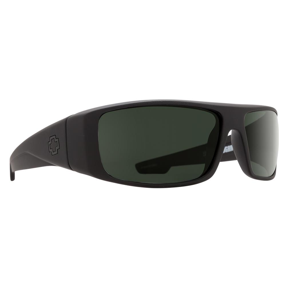  Spy Logan Sunglasses Soft Matte Black/Happy Gray Green