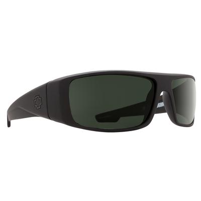 SPY Logan Sunglasses Soft Matte Black / Happy Gray Green