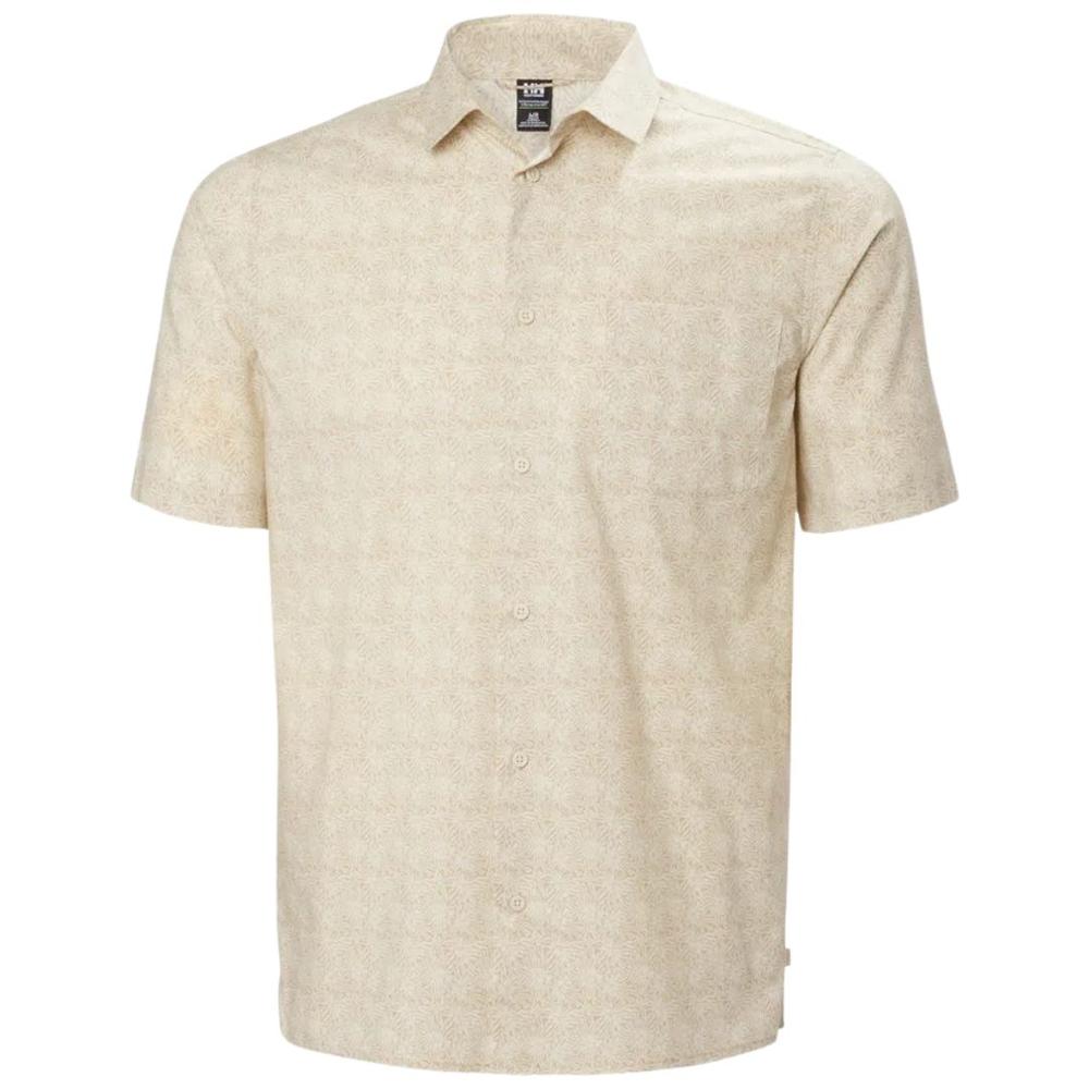 Helly Hansen Men's Viken Short Sleeve Shirt KHAKI/SANDSTENCILSMAO
