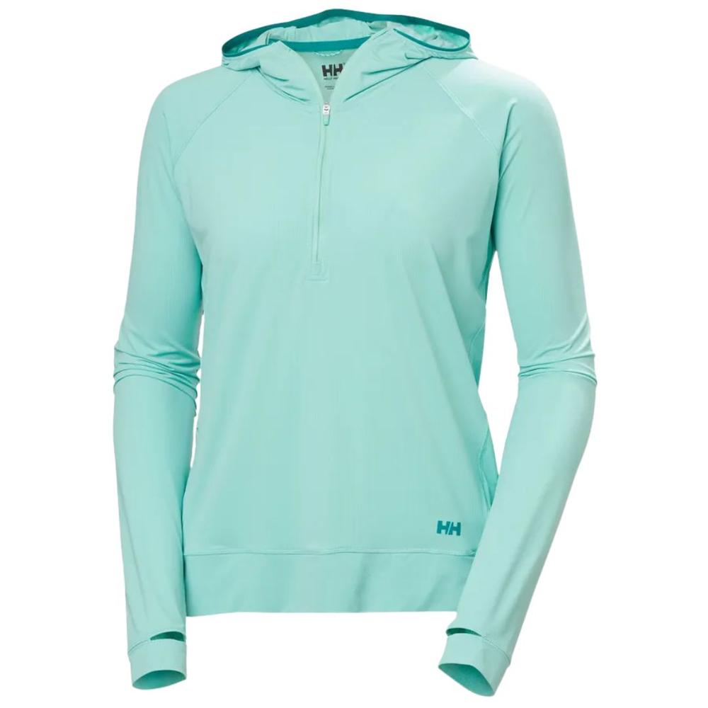 Helly Hansen Women's Shine Solen Half-Zip Sun Hoodie LAGOON