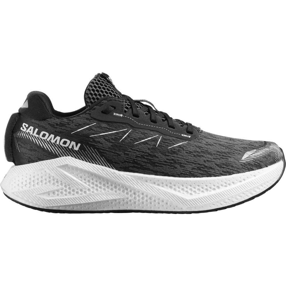 Salomon Men's Aero Glide 4 Running Shoes - Black/White/Ftw Silver BLACKWHTFTWSILVER
