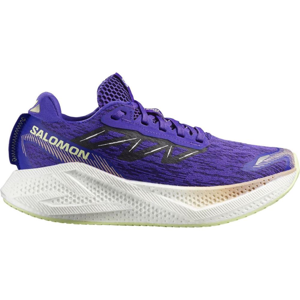 Salomon Women's Aero Glide 4 Running Shoes - Deep Blue/White/Butterfly DEEPBWHTBUTTRF