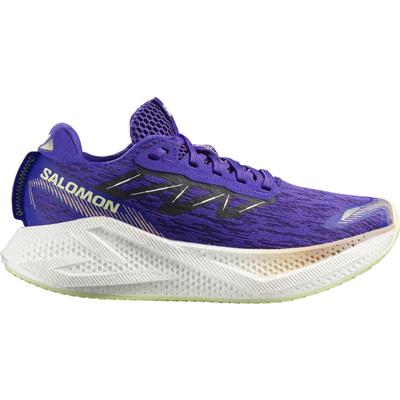 Salomon Women's Aero Glide 4 Running Shoes - Deep Blue/White/Butterfly