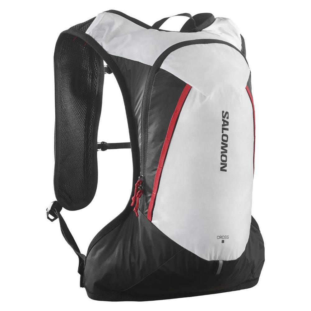 Salomon Cross 8L Pack - Black/White BLACKWHITEHIGHRISKRED