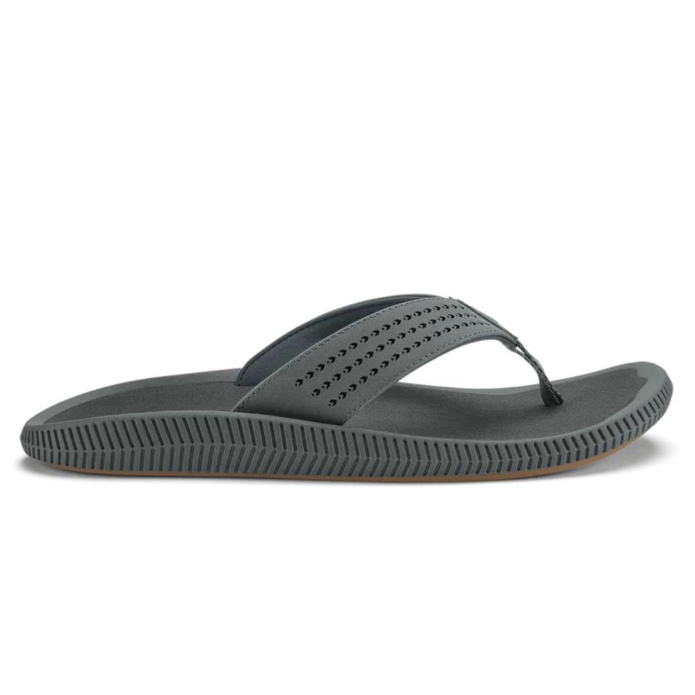 OluKai Men's Ulele Sandals ROCK/ROCK