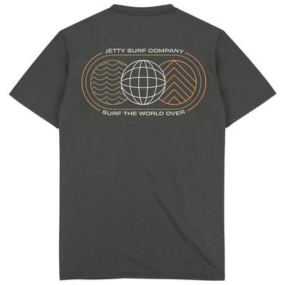 Jetty Men's Striker Graphic Tee - Black Sand