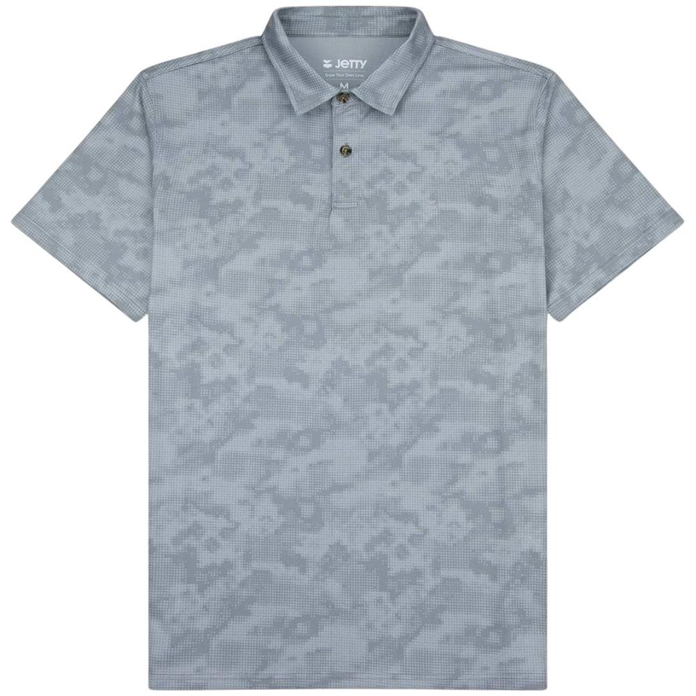 Jetty Men's Bunker Polo Shirt - Grey GREY