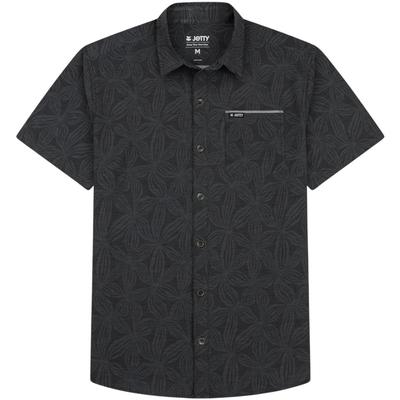 Jetty Men's Garwood Woven Short Sleeve Shirt - Black