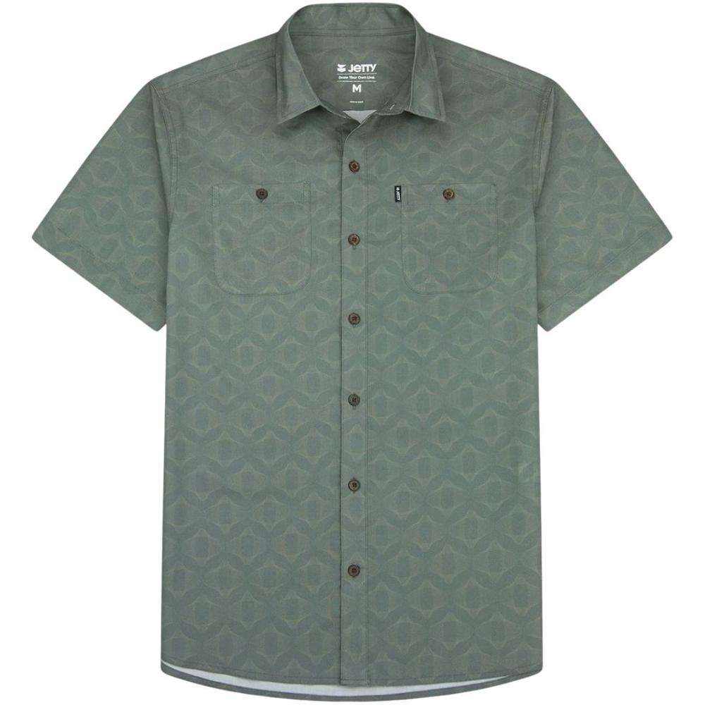 Jetty Men's Seabrite Cotton Shirt AGAVE