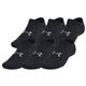 Under Armour UA Essential Unisex 6-Pack No-Show Socks BLACKBLACKCASTLEROCK
