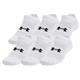 Under Armour Unisex UA Training Cotton No Show Socks (6-Pack) WHITEWHITEBLACK