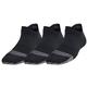 Under Armour UA Breathe No Show Tab Socks (3-Pack) BLACKBLACKJETGRAY
