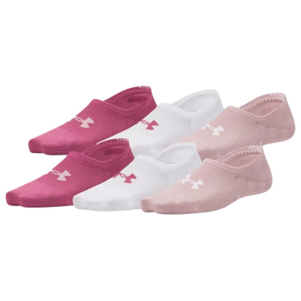 Under Armour Women's UA Breathe Lite Liner Socks (6-Pack) FUCHSIADUSKFUCHSIADUSKTOURMALINEPINK