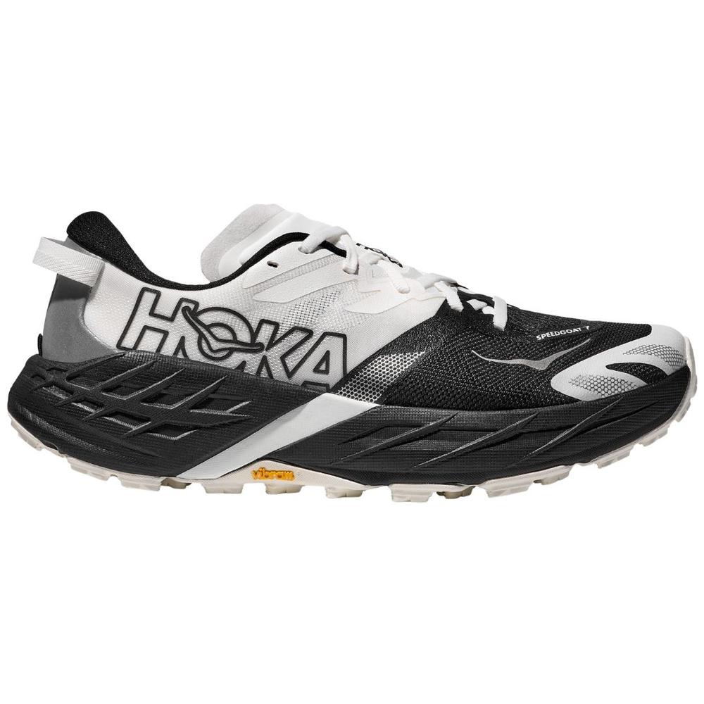 Hoka One Men's Speedgoat 7 Trail Running Shoes BLACK/WHITE