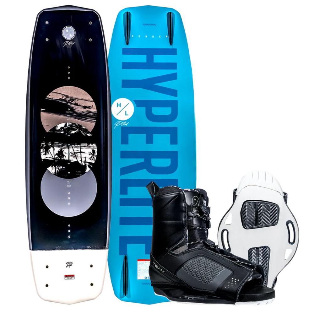 Hyperlite 144 Sender Wakeboard w/ 7-10.5 Team OT Bindings 2026 NA