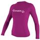 O'Neill Women's Basic 50+ UPF Long Sleeve Rash Guard FOXPINK