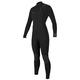 O'Neill Women's Hyperfreak 4/3mm+ Chest Zip Full Wetsuit BLK/BLK