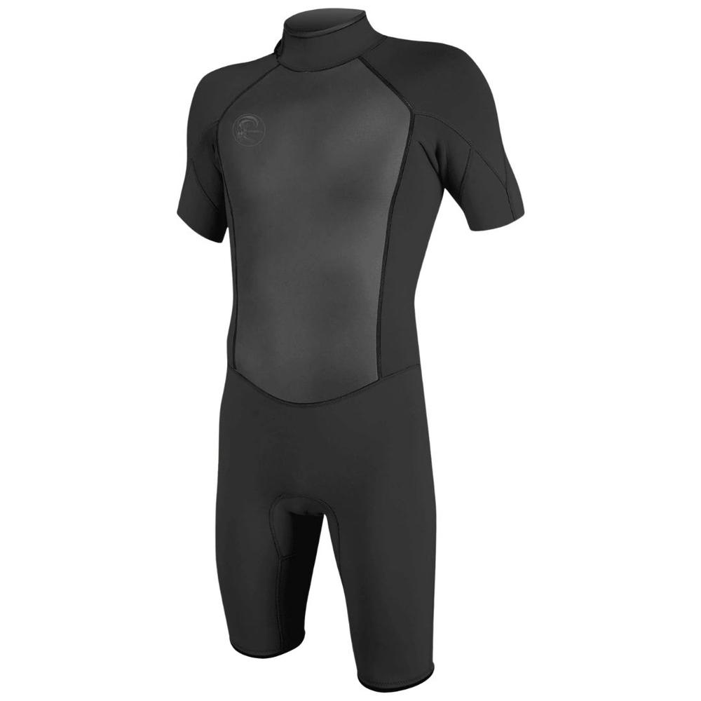 O'Neill Men's O'Riginal 2mm Back Zip Short Sleeve Spring Wetsuit BLK/BLK