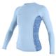 O'Neill Women's Hyperfreak Skins Long Sleeve Rash Guard CHAMBLU/SURFABST