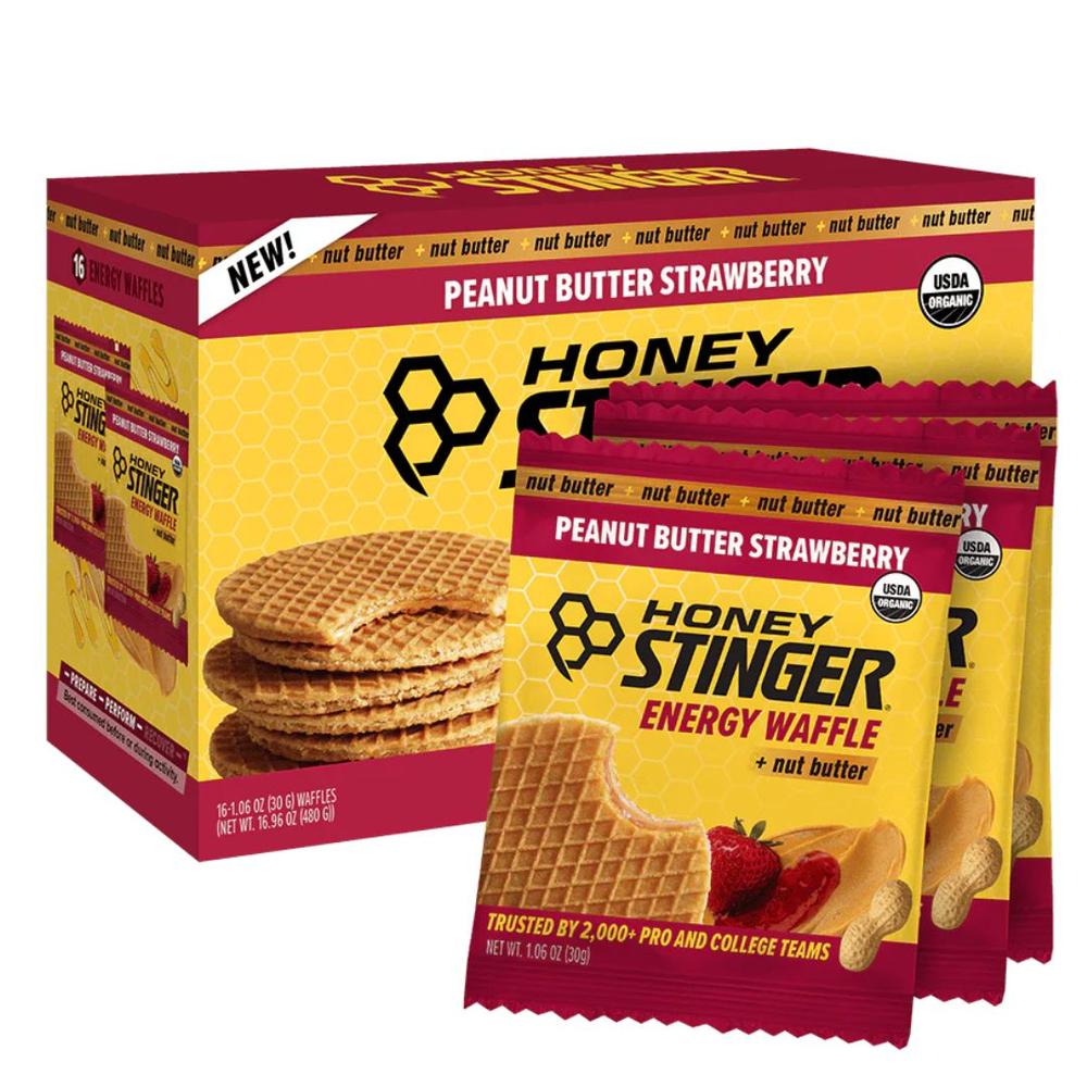  Honey Stinger Organic Peanut Butter Strawberry Energy Waffle - Single Pack