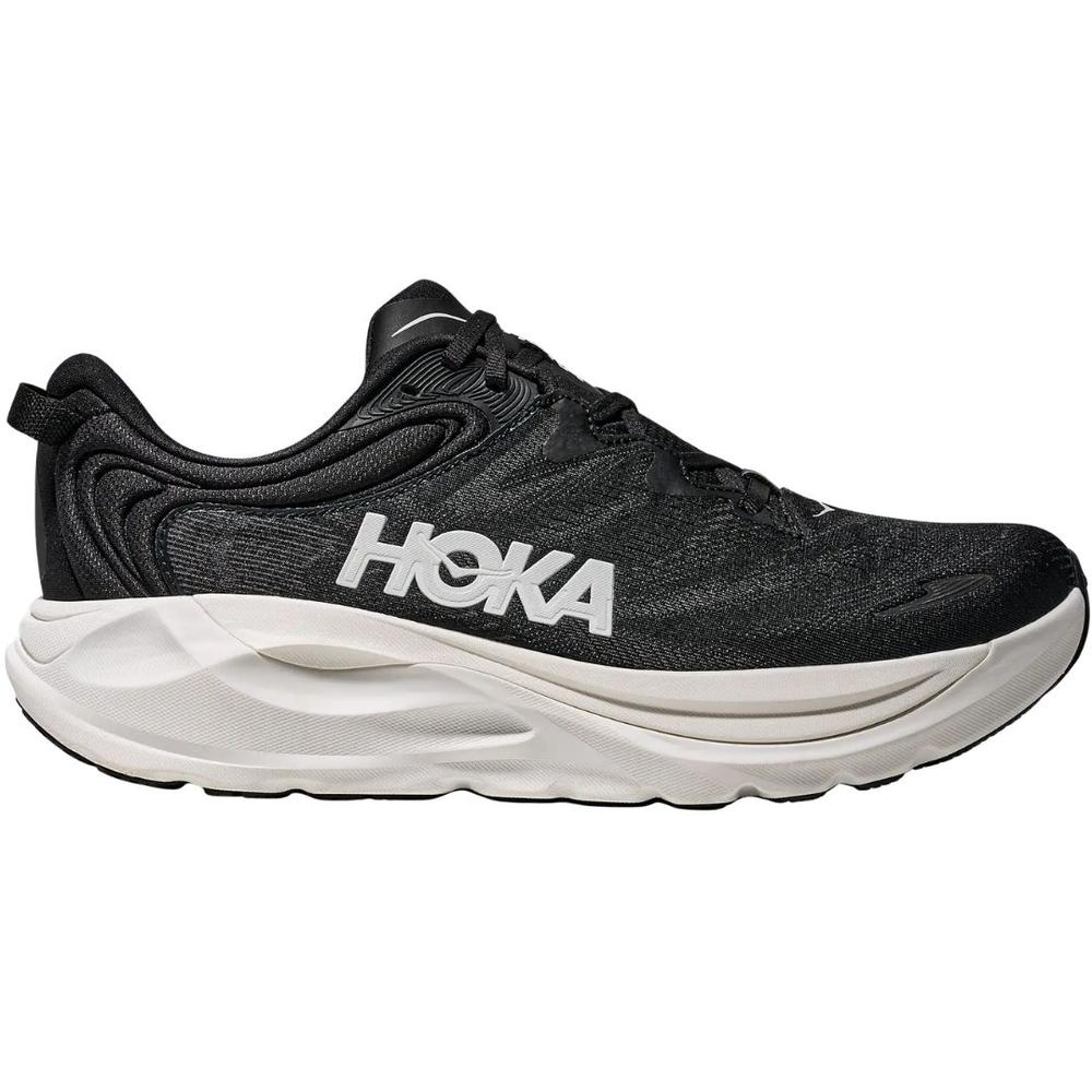 Hoka One Men's Gaviota 6 Wide Running Shoes BLACK/WHITE