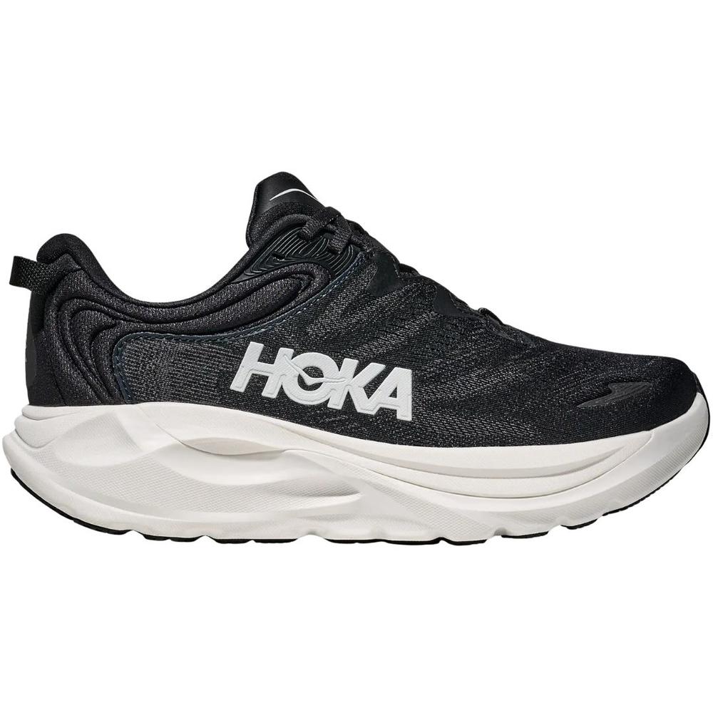 Hoka One Women's Gaviota 6 Wide Running Shoes BLACK/WHITE