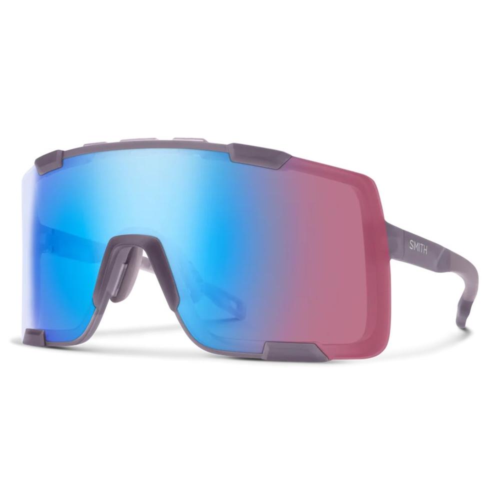 Smith Syncline Sunglasses - Matte Meteorite Crystal/ChromaPop Low Light Rose Blue Mirror MATTEMETEORITECRYSTALCHROMAPOPLOWLIGHTR