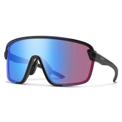 Smith Bobcat Sunglasses - Matte Black/ChromaPop Low Light Rose Blue Mirror
