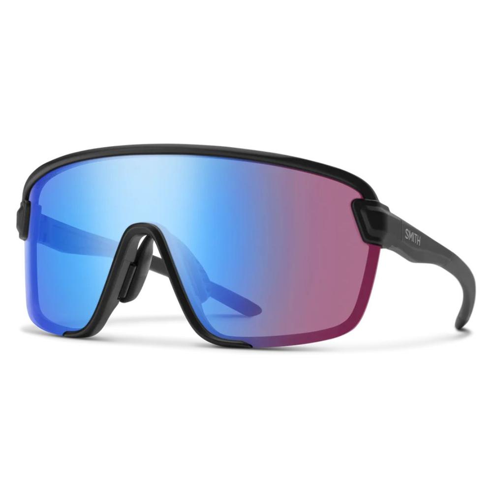 Smith Bobcat Sunglasses - Matte Black/ChromaPop Low Light Rose Blue Mirror MATTEBLACKCHROMAPOPLOWLIGHTROSEBLUEMIRR