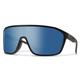 Smith Boomtown Sunglasses - Matte Black/ChromaPop Polarized Blue Mirror MATTEBLACKCHROMAPOPPOLARIZEDBLUEMIRROR