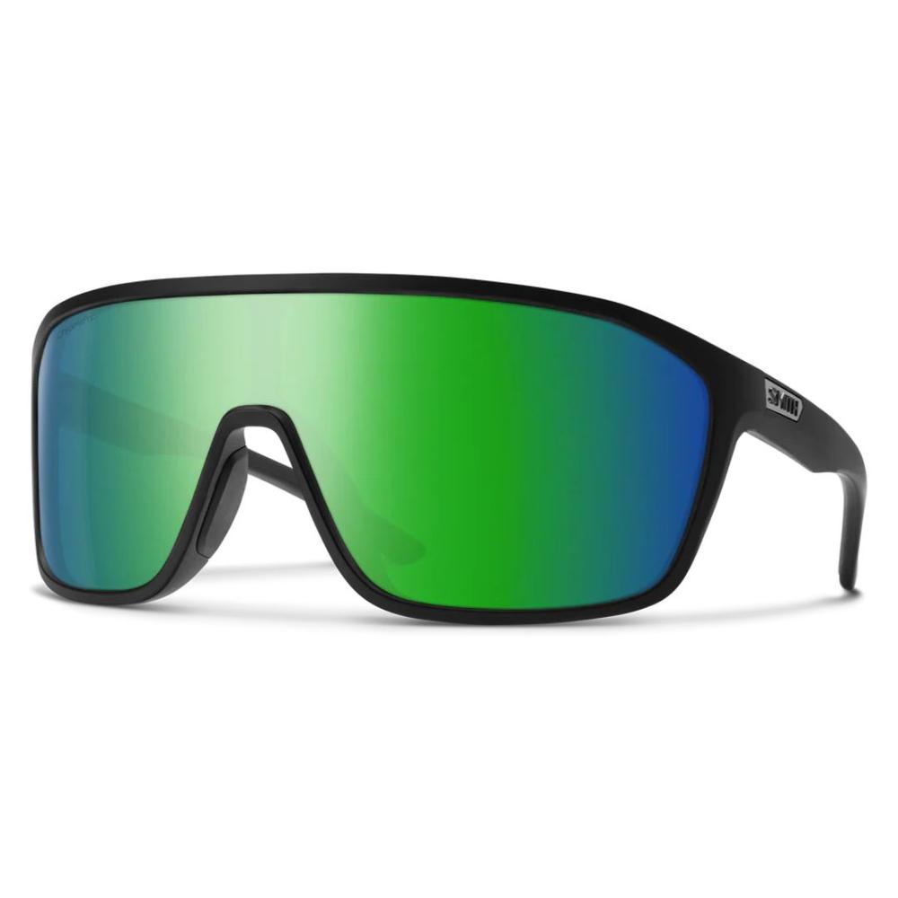 Smith Boomtown Sunglasses - Matte Black/ChromaPop Polarized Green Mirror MATTEBLACKCHROMAPOPPOLARIZEDGREENMIRROR