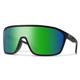 Smith Boomtown Sunglasses - Matte Black/ChromaPop Polarized Green Mirror MATTEBLACKCHROMAPOPPOLARIZEDGREENMIRROR