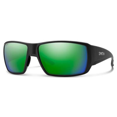 Smith Guide's Choice XL Sunglasses - Matte Black/ChromaPop Glass Polarized Green Mirror