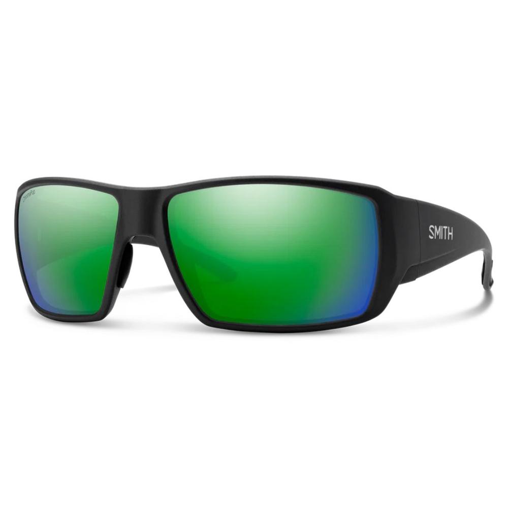 Smith Guide's Choice XL Sunglasses - Matte Black/ChromaPop Glass Polarized Green Mirror MATTEBLACKCHROMAPOPGLASSPOLARIZEDGREENM