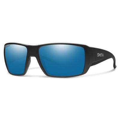 Smith Guide's Choice XL Sunglasses - Matte Black/ChromaPop Glass Polarized Blue Mirror