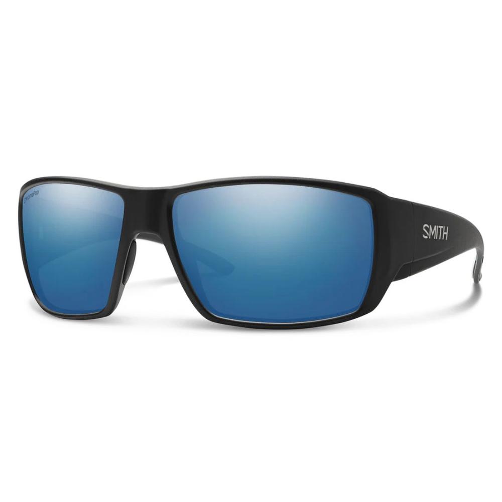 Smith Guide's Choice Sunglasses - Matte Black/ChromaPop Glass Polarized Blue Mirror MATTEBLACKCHROMAPOPGLASSPOLARIZEDBLUEMI