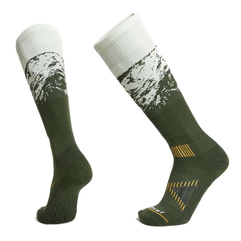 Le Bent Men's Sammy Carlson Pro Series Snow Socks KOMBUGREEN