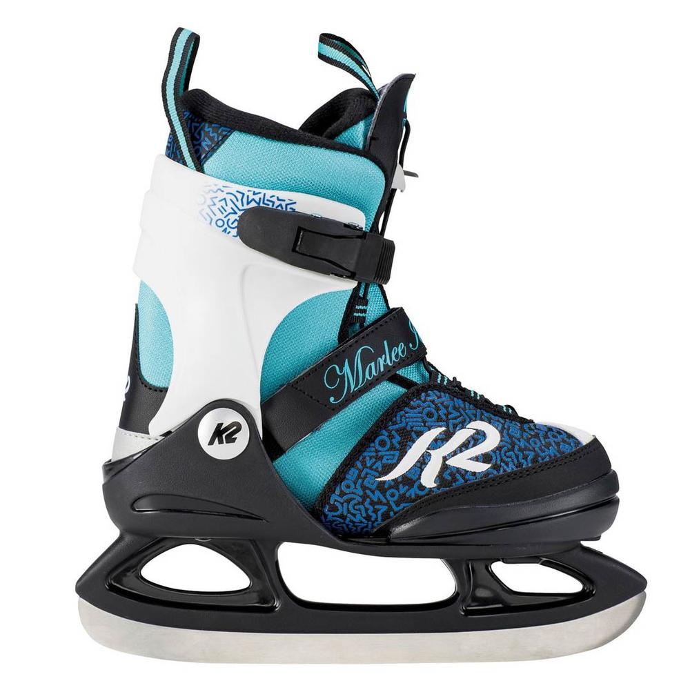  K2 Marlee Adjustable Ice Skates, Blue/Black/White - Girls ’