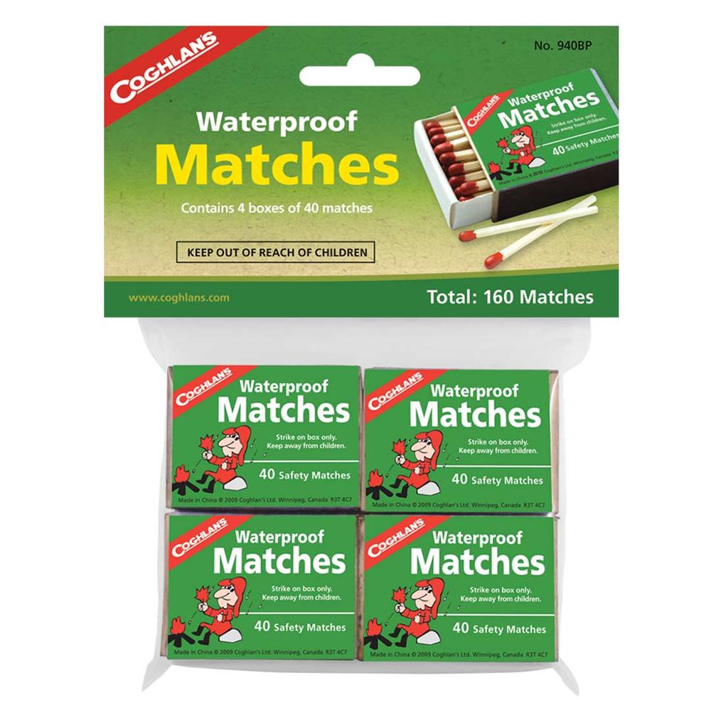  Coghlan's Waterproof Matches (Pack Of 4)