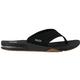 Reef Men's Fanning Flip Flops BLACK/SILVER