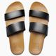 Reef Women's Cushion Vista Sandals BLACK/NATURAL