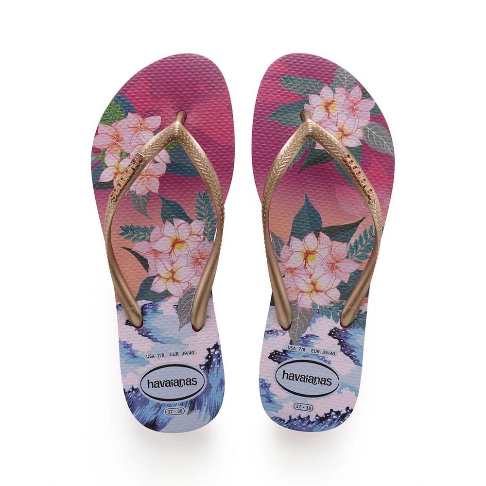 Havaianas Slim Tropical Sunset Flip Flops Women's Footwear
