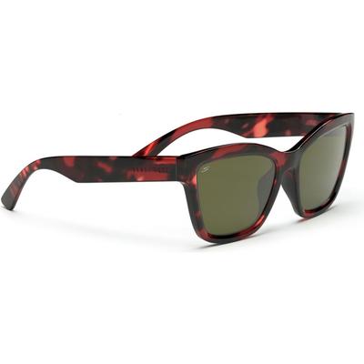 Serengeti Rolla Shiny Red Tortoise Polarized Sunglasses