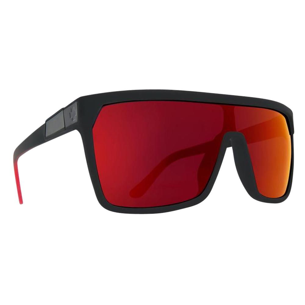  Spy + Flynn Matte Black Red Sunglasses