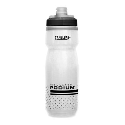 Camelbak Podium Chill Bike Water Bottle 21 oz - White/Black