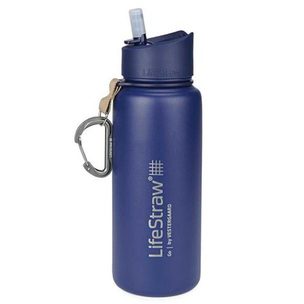 Lifestraw Go Stainless Steel Water Filter Bottle 24oz BLUE