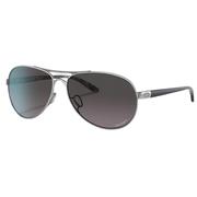 Oakley Feedback Polished Chrome/Prizm Grey Gradient Sunglasses