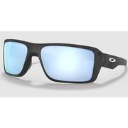 Oakley Double Edge Matte Black Camo/Prizm Deep Water Polarized Sunglasses