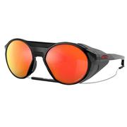 Oakey Clifden Polished Black/Prizm Ruby Polarized Sunglasses